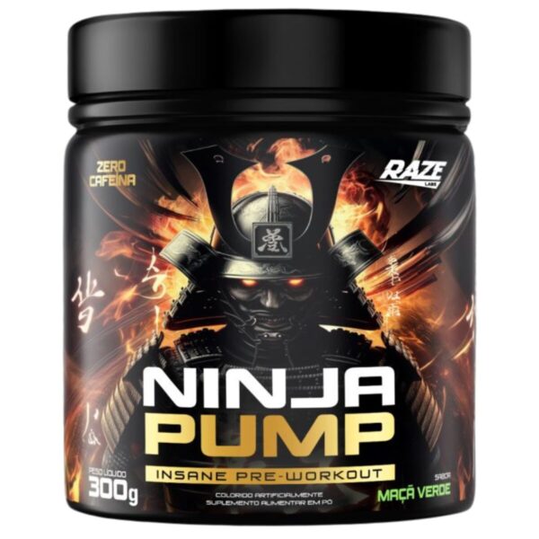 Pré-treino Ninja Pump 300g Zero Cafeína