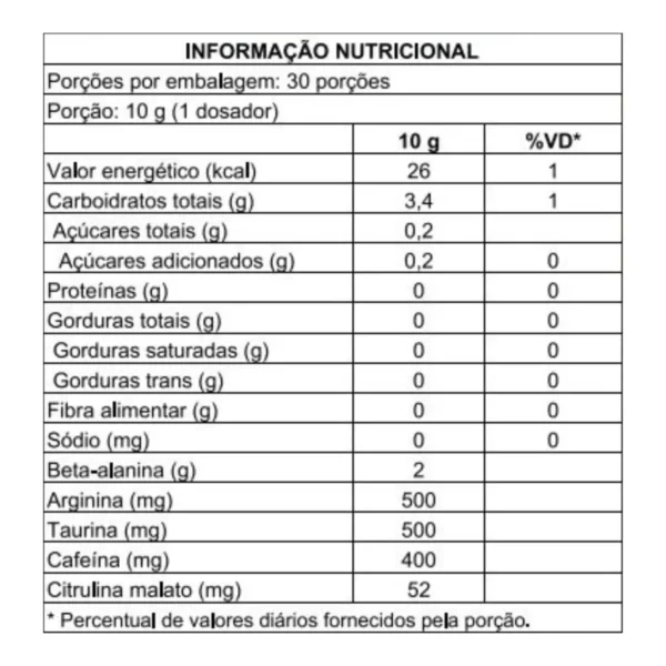 Pré-Treino Nightmare 300g